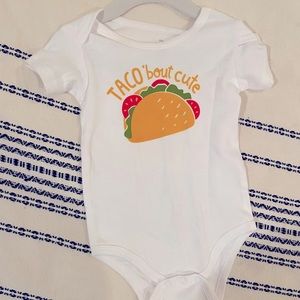 Taco short sleeve onesie 6-12 months new no tag